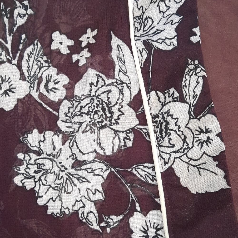 Live 4 Truth Plum Floral Sheer Midi Cardigan - Picture 3 of 6